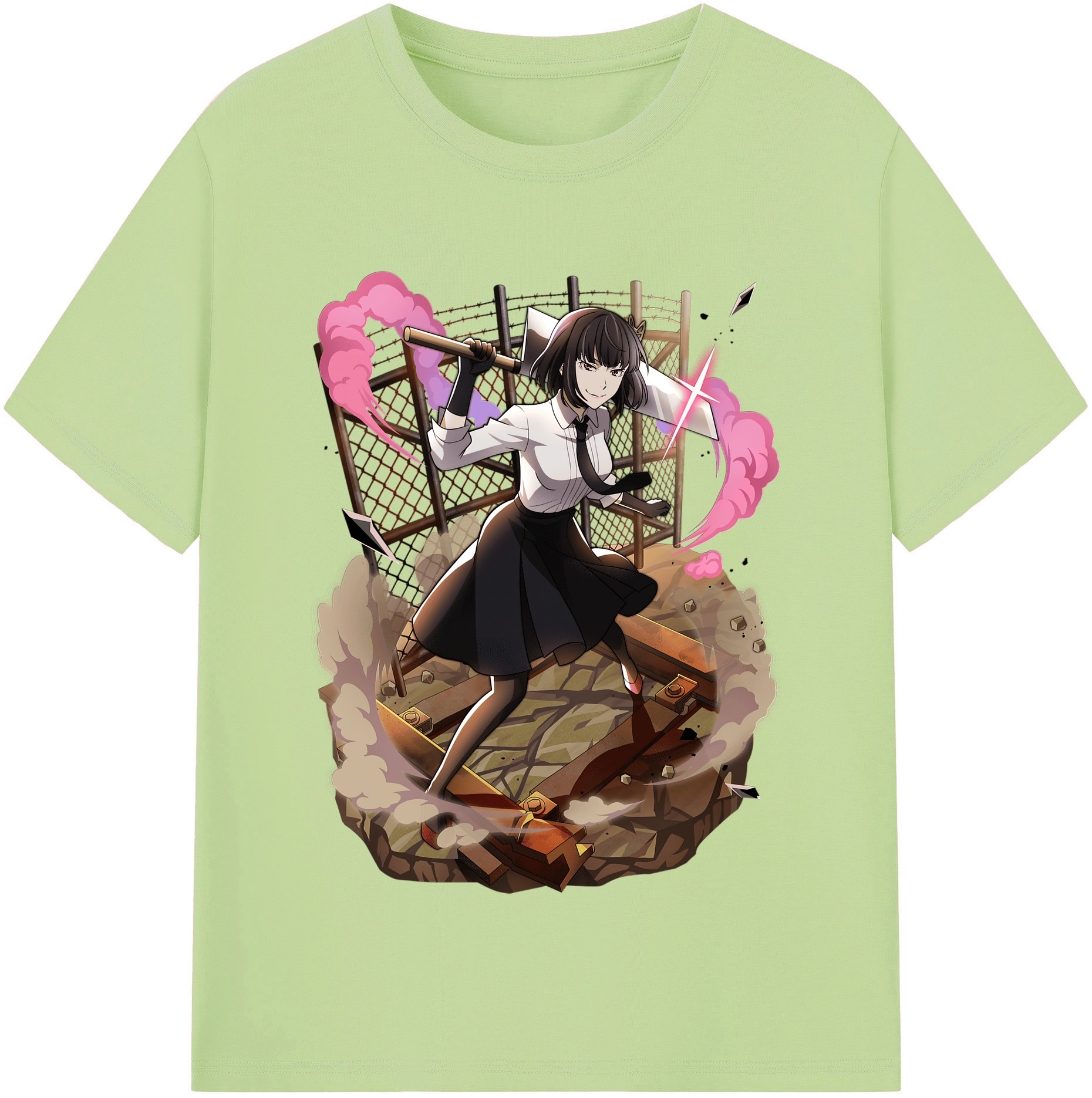 （画像用） 文豪ストレイドッグス Bungo Stray Dogs 綿100％半袖Tシャツ（フロントプリント）